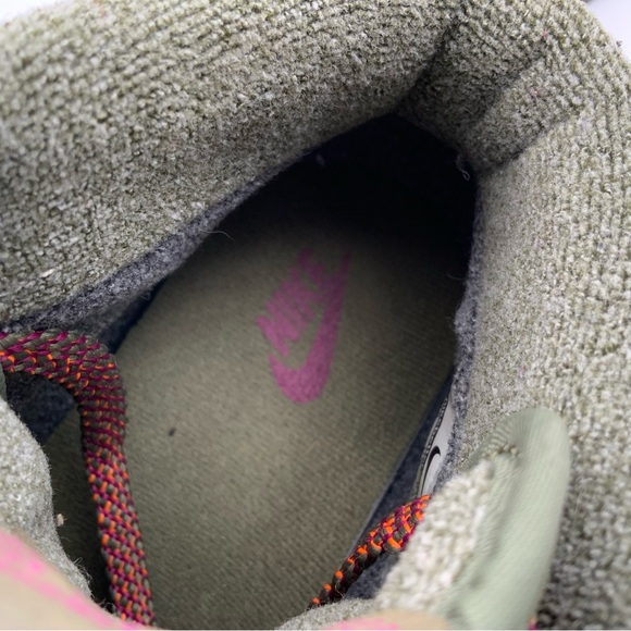 Nike Dunk Sky High Olive Green Suede Hidden Wedge Sneakers. Women’s Size 8. - Picture 9 of 10